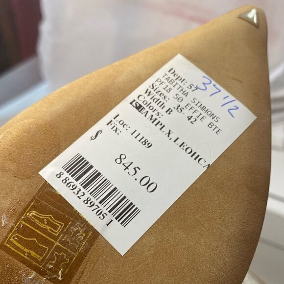 Tabitha Simmons Silver Chelsea Boots NIB $845 Retail Designer Statement 37.5 7.5 - Picture 9 of 15